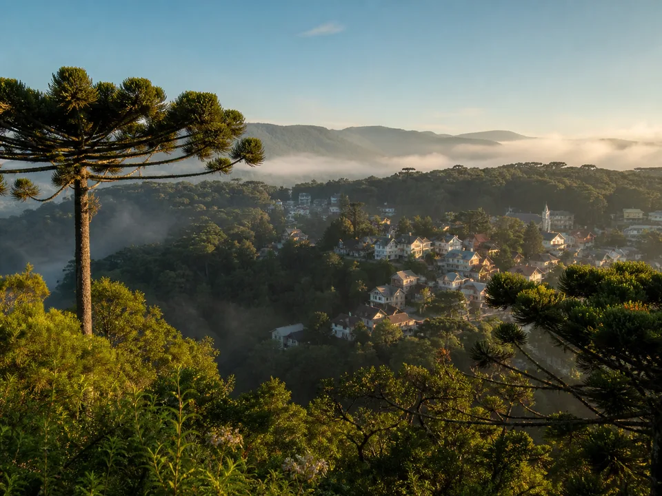 Paisagem inspirada em Canela, RS